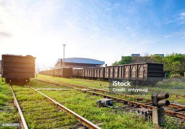 Freight Cars Stock Photo - Download Image Now - Business Finance and Industry, Car, Cargo Container