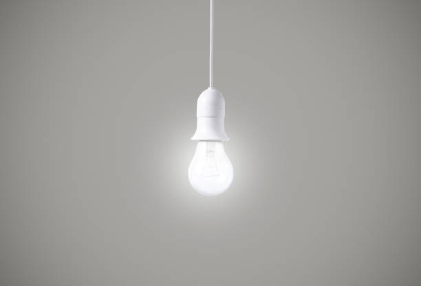 istock light bulb on gray background. concept of new ideas with innovation and creativity. 678685172