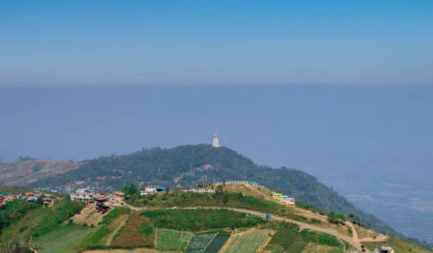 Photo of High angle view, North Thailand