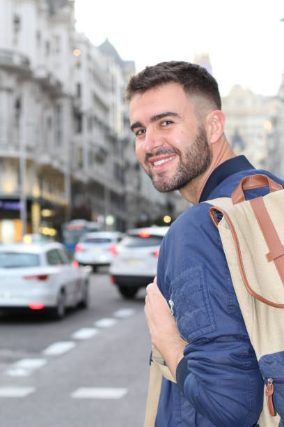 istock Handsome man walking in the city 678700044