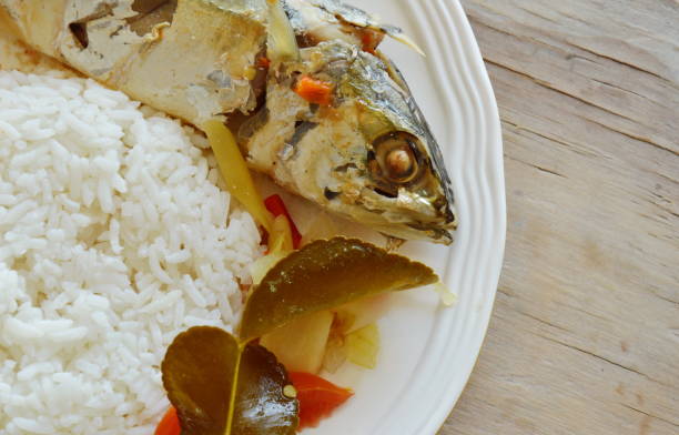 istock boiled spicy mackerel with herb and rice 678719194