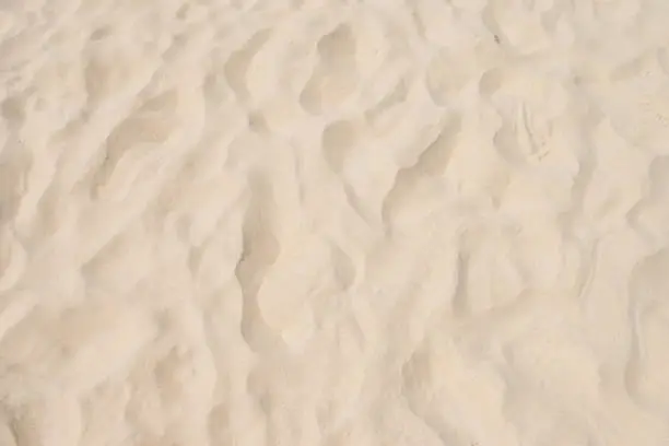 Photo of closeup of sand pattern of a beach in the summer