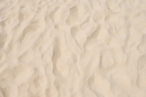 Photo of closeup of sand pattern of a beach in the summer