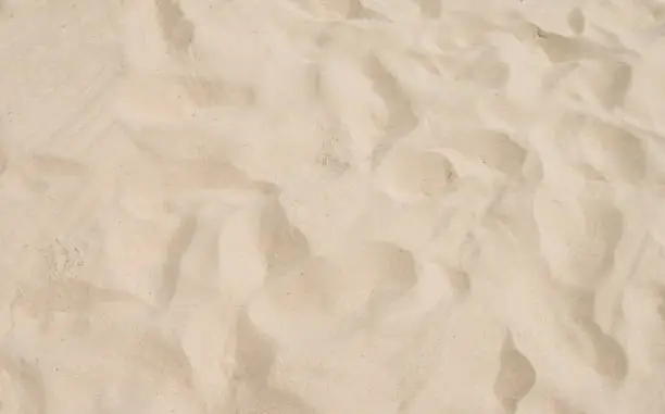 Photo of closeup of sand pattern of a beach in the summer