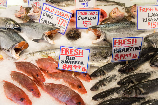 istock Fish in Pike Place Market 678750104