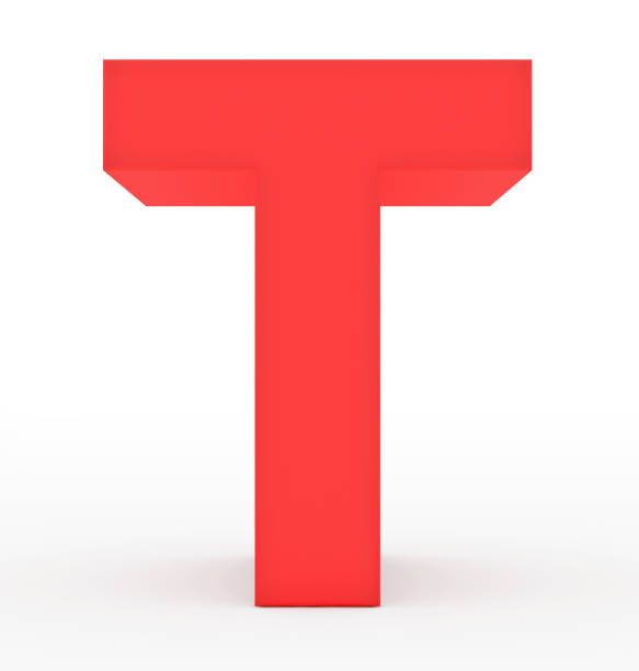 istock letter T 3d red isolated on white 678757692