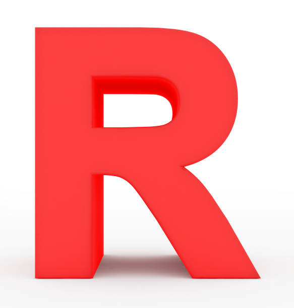 istock letter R 3d red isolated on white 678758638