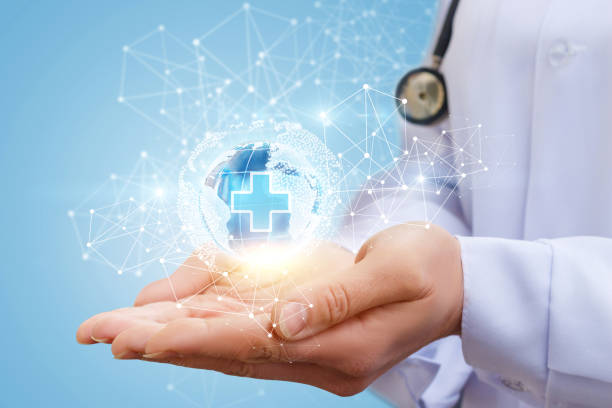 istock Global medical network in the hands . 678799290