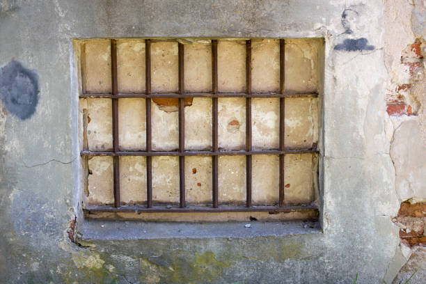 Abandoned buildings facade Daugavpils fortress