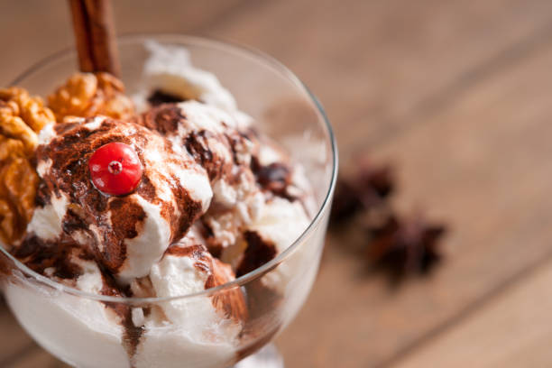 istock Ice cream sundae and spices 678826814