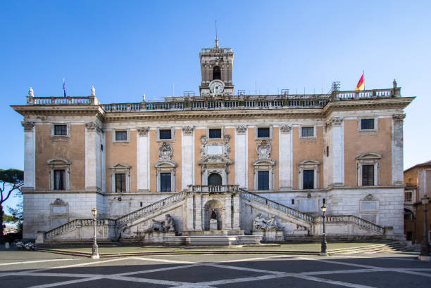 istock Senatorial palace at the Capitoline hill in Rome 678836054
