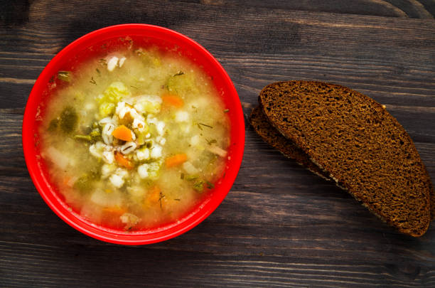 istock pickle soup .healthy soup .soup top view 678839570