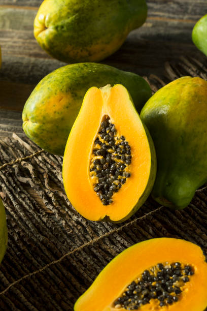 istock Raw Organic Green Hawaiian Papaya 678839886