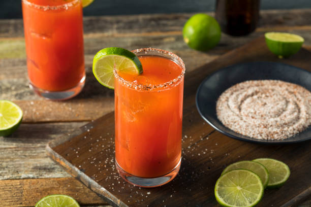istock Homemade Michelada with Beer and Tomato Juice 678840018