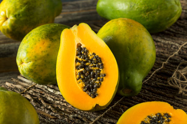 istock Raw Organic Green Hawaiian Papaya 678840114