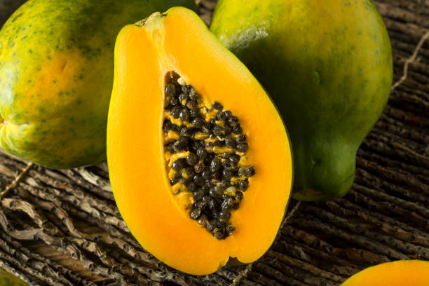 istock Raw Organic Green Hawaiian Papaya 678840314