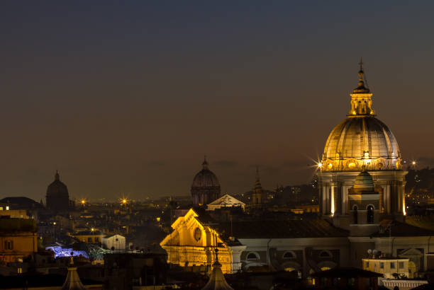 istock Panorama view of Rome at sunset 678841904