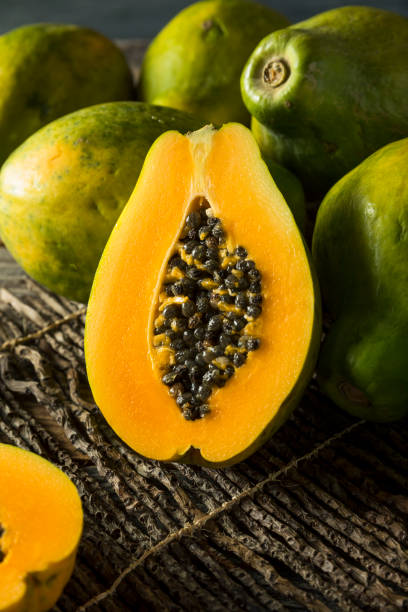 istock Raw Organic Green Hawaiian Papaya 678847918