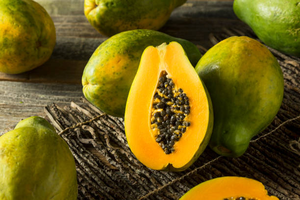 istock Raw Organic Green Hawaiian Papaya 678848308
