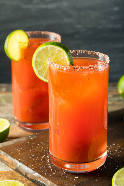 istock Homemade Michelada with Beer and Tomato Juice 678851400