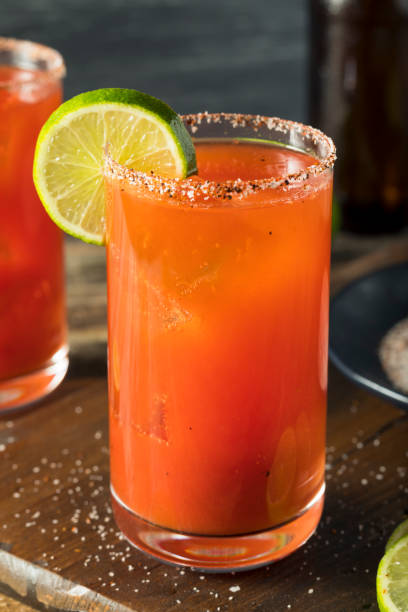 istock Homemade Michelada with Beer and Tomato Juice 678851802