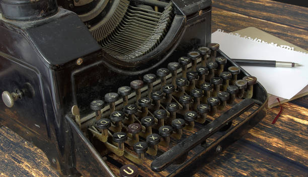 istock vintage keyboard of writing machine 678860270