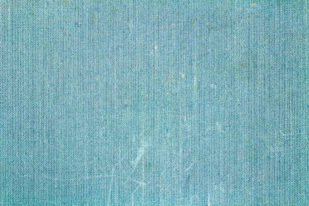 istock Blue textile texture with stains and fading. Abstract background 678867346