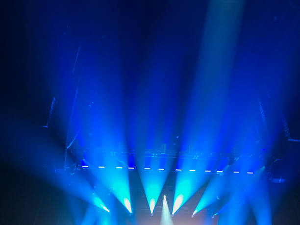 istock Simple and generic blue show lights, as often used for all kinds of artistic performances. 678885134