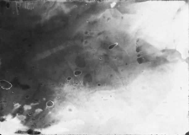istock Old photographic paper with rough grain 678908108