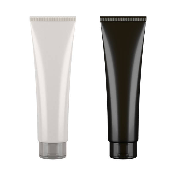 Black and white tubes mockup