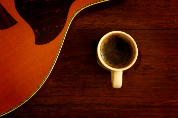 istock cup of coffee and acoustic guitar 678945892