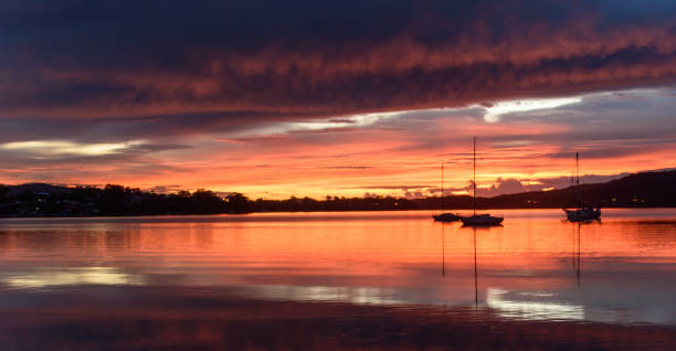 istock Spectacular Daybreak Waterscape over the Bay 678965552