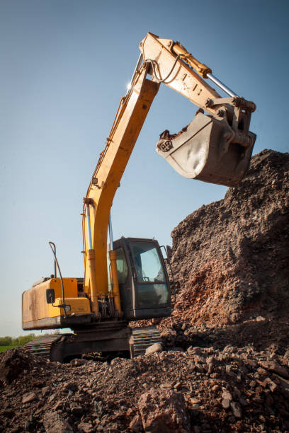 istock Close-up of a construction site excavator 678980600