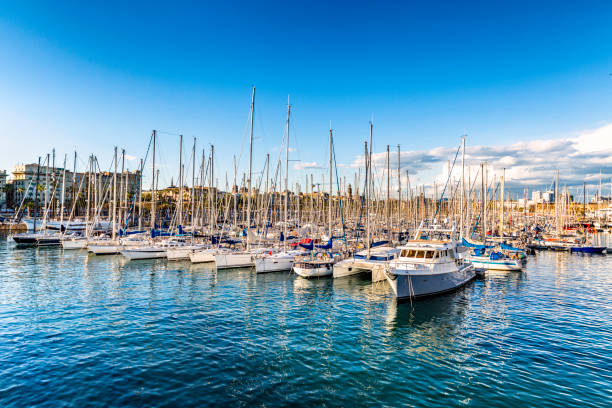 istock Sailboats at a marina yacht harbor 679089184
