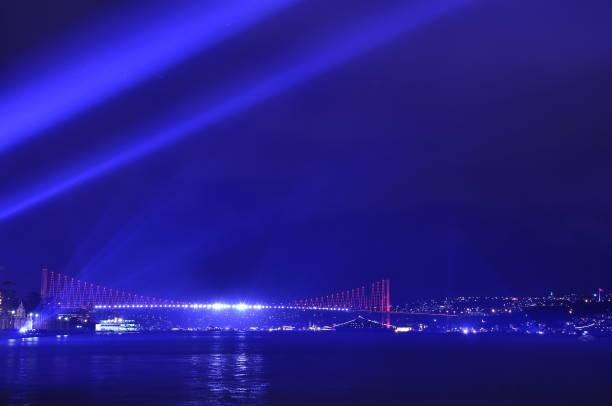 istock Fireworks in Istanbul Turkey - holiday background 679090786