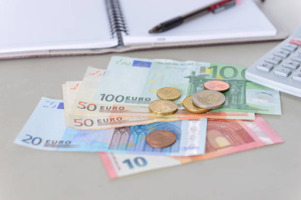 Euro, banknotes, money, currency, macro