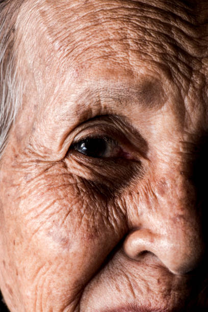istock Lonely senior woman smiling in camera 679184642