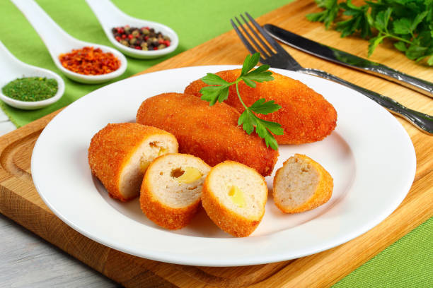 istock delicious fried Chicken rissols stuffed with butter 679202784
