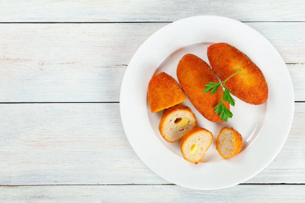 istock delicious fried Chicken Cutlets stuffed with butter 679202948
