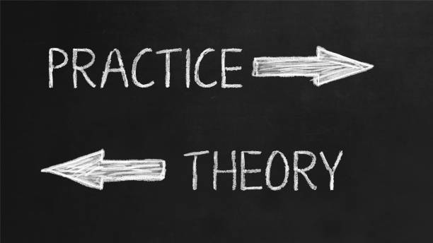 Practice or Theory stock photo