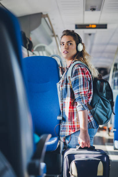 istock Young millennial women in metro 679218426