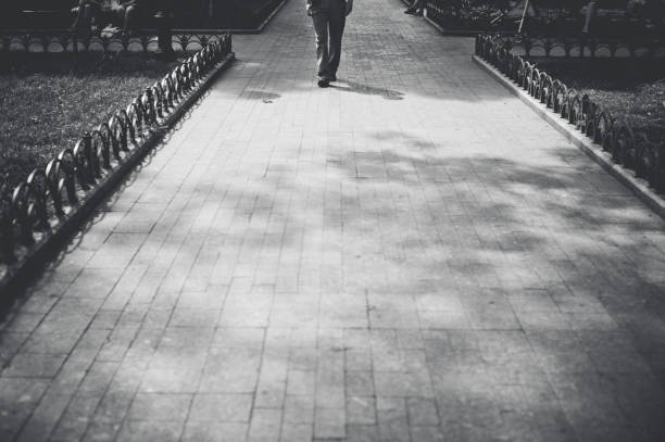 istock A man is walking in the park 679231988