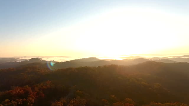 Soaring Over Appalachian Wilderness Sunrise in Kentucky