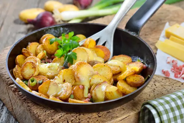 Photo of Fried potatoes with cheese