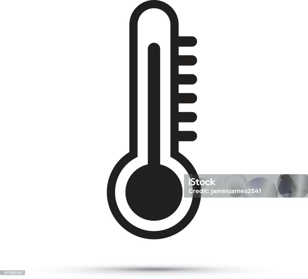 Thermomètre icône - clipart vectoriel de Icône libre de droits