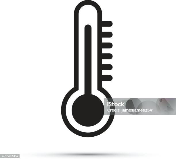 Thermomètre Icône Vecteurs libres de droits et plus d'images vectorielles de Icône - Icône, Thermomètre, Climat