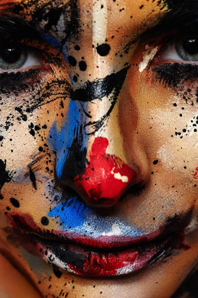istock Evil Clown Face Art for Halloween 679287588