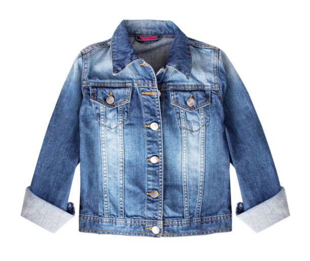 istock Jean denim women jacket isolated. 679294214