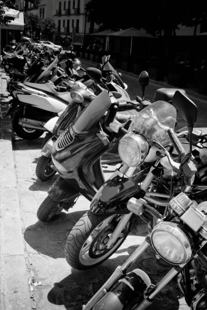 istock Motor Scooters parked in Seville, Spain 679298950
