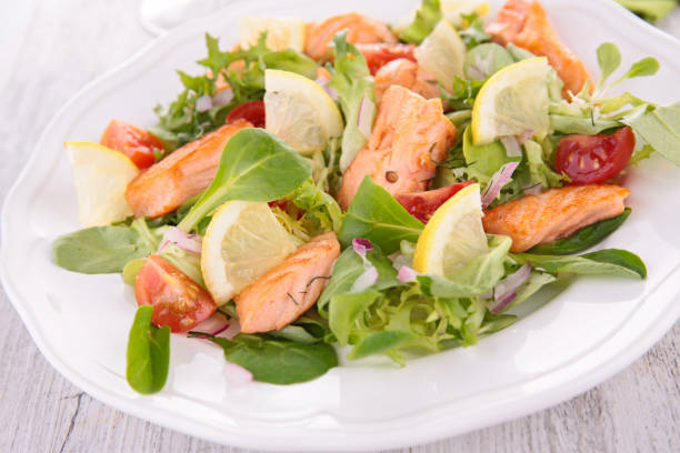 istock grilled salmon and salad 679301576
